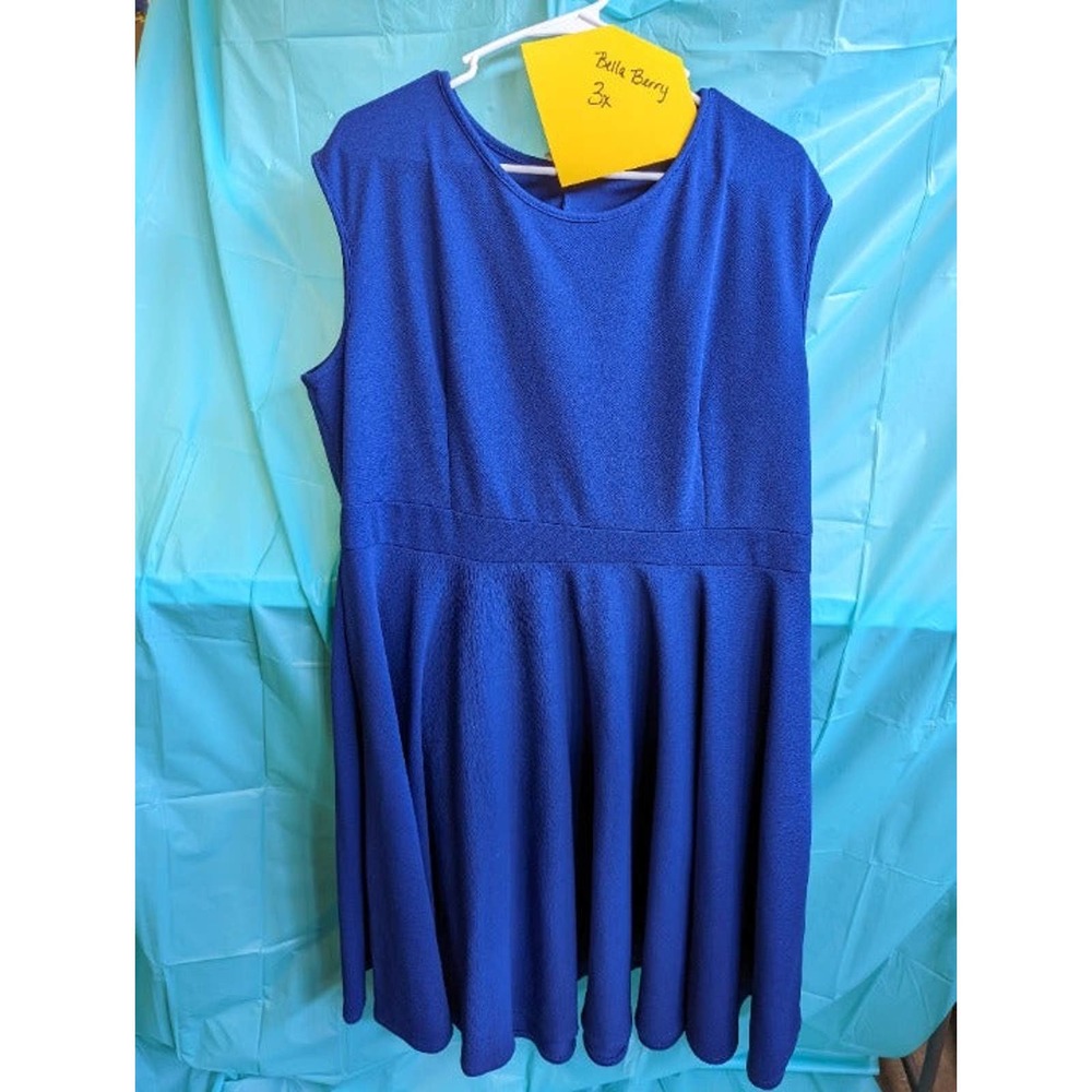 Bella Berry Fit and Flare Dress 3X
